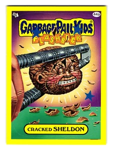 Cracked Sheldon 2011 Garbage Pail Kids Nut Cracker Parody Sticker - Picture 1 of 2