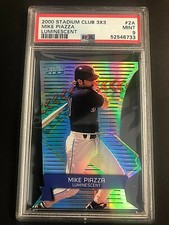 MIKE PIAZZA 2000 Stadium Club 3x3 LUMINESCENT Card #2A Graded PSA 9 MINT HOF