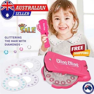 Hair Blinger Deluxe Set Girls Toys Makeup Sticker Styling Tool Hair Design BP - Picture 1 of 14