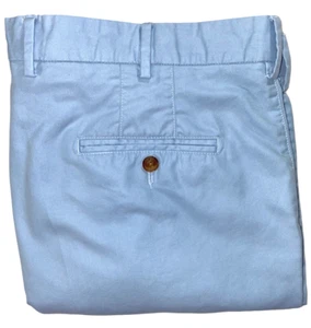 Pantalones Cortos de Golf Peter Millar Para Hombre Talla 38 Azul Algodón Pima Frente Plano Chino Informal  - Imagen 1 de 10