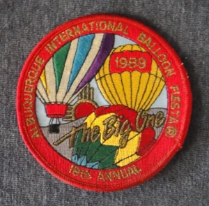 Vintage 1989 Official 18th Annual Albuquerque International Balloon Fiesta Patch - Picture 1 of 2