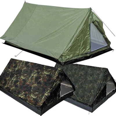 MFH 2 Personen Zelt Minipack Zweimannzelt Moskitonetzeingang 213 x 137 x 97 cm - Bild 1 von 4