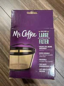 Filtro de café reutilizable tono dorado más grande Mr. Coffee - Imagen 1 de 6