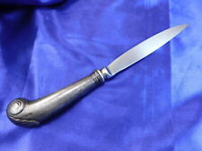 KIRK STIEFF WILLIAMSBURG SHELL STERLING SILVER STEAK KNIFE - WELL USED T S S