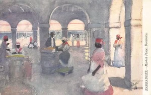 Dominica - ROSEAU - Market place - Publ. Raphael Tuck & Sons - Picture 1 of 2
