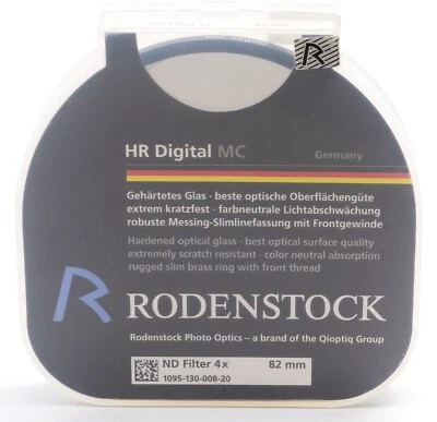 Rodenstock Neutral Density (ND) 2 fstop (x4) 82mm HR  MC Filter NEW OLD STOCK - Image 1 of 2