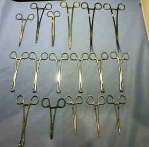 Lot of 17 Weck/Pilling Medical/surgical instruments - Forceps, scissors etc kp - Picture 1 of 10
