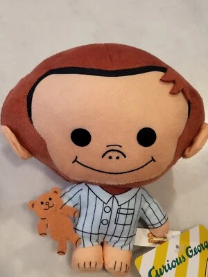 Curioso Pijama George con Peluche Peluche Peluche 6" Lindo Mono Muñeca Juguete Foto 1 de 4