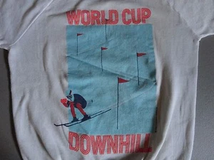 Vintage Rare USA 1986 World Cup Downhill Skiing 50-50 Sweatshirt Fits Adult S - Bild 1 von 7