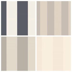 Rasch Vliestapete gestreift taupe, creme, gold, feuerstein, neutral - Bild 1 von 5
