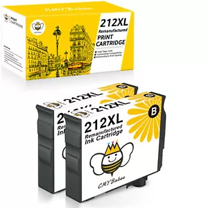 2 piezas tinta negra compatible con impresora Epson 212XL Workforce WF-2830 XP-4105 - Imagen 1 de 7