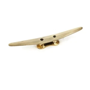 CLEAT tie down solid heavy brass boats cars tieing rope hooks cleats 8" inch - Bild 1 von 12