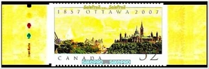 CANADA 2007 CANADIAN OTTAWA CAPITAL FV FACE 52 CENT MNH w/SELVEDGE BOOKLT STAMP - Picture 1 of 2