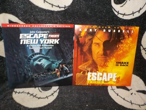 Escape From New York & LA Wixescreen Laserdisc LD John Carpenter Free Ship $50 - Picture 1 of 6