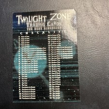 Jb4b Twilight Zone The Next Dimension 2000 Z-2 Checklist