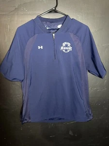 Upper Iowa University Peacocks Softball Pullover Womens M Blue Under Armour - Picture 1 of 7