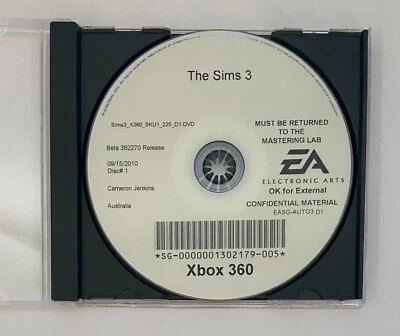 The Sims 3 Review Version - Microsoft Xbox 360 - 2010 EA Maxis Pre-release code - Image 1 of 4