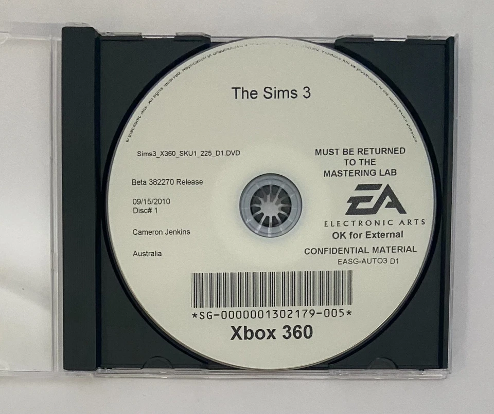 The Sims 3 Review Version - Microsoft Xbox 360 - 2010 EA Maxis Pre-release code - Image 1 of 4