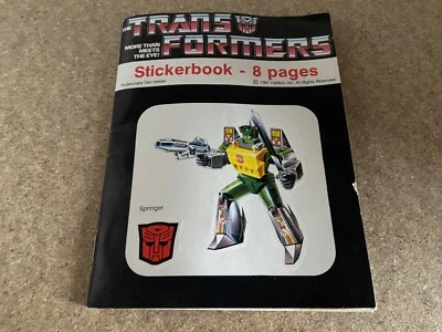 Transformers G1 1987 vintage colour sticker book complete hasbro2 - Image 1 of 4