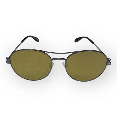 Nuevo ALEXANDER MCQUEEN AM0174S 004 57mm Rutenio Aviador Gafas de Sol Italia Unisex Foto 1 de 4