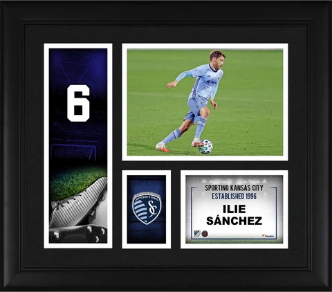 Ilie Sanchez Sporting Kansas City Framed 15x17 Player Core Collage Cover
