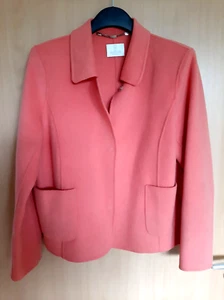 Blazer Madeleine Gr. 42 Lachsfarben 95% Wolle Druckknöpfe getragen - Bild 1 von 6