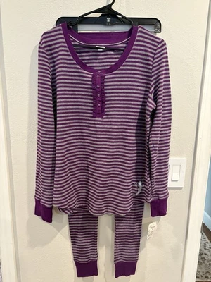 2 件套迪士尼小叮当紫色和灰色睡衣套装女式中号全新带标签 2012 — 第 1/4 张图片