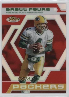 2006 Topps Finest Moments Refractor /399 Brett Favre #BF14 HOF - Image 1 of 2