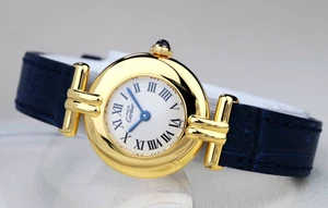 Cartier Must Colisee Roman Index Watch SM 24mm Women's White Dial 590002 - Picture 1 of 5