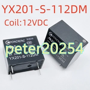 5PCS New YX201-S-112DM Coil:12V-10A 4-pin Relay #TT - Picture 1 of 1