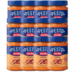 12 x Barilla Pesto Rosso jeweils 200g Rotes Pesto mit Tomaten Glutenfrei - Bild 1 von 2