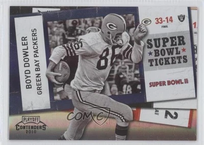 2010 Playoff Contenders Super Bowl Tickets Black /50 Boyd Dowler #6 - Image 1 of 2