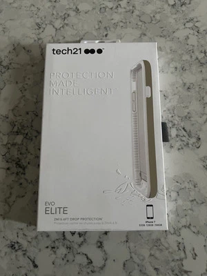 Tech21 EVO ELITE Case for iPhone 7 in Clear Frost with Gold Trim - Image 1 of 4