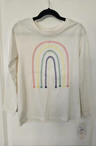 Tea Collection Rainbow Long Sleeve Tee Shirt Girls Size 8 NWT - Picture 1 of 3