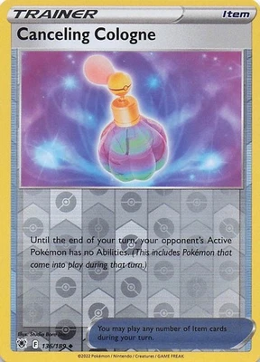 Canceling Cologne Uncommon Reverse Holo SWSH10: Astral Radiance 136/189 NM - Image 1 of 2