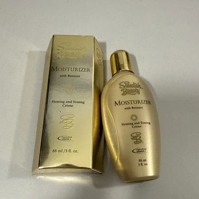 Crema hidratante de belleza sueca con bronceador crema reafirmante y tonificante 3 fl oz bronceador Foto 1 de 4