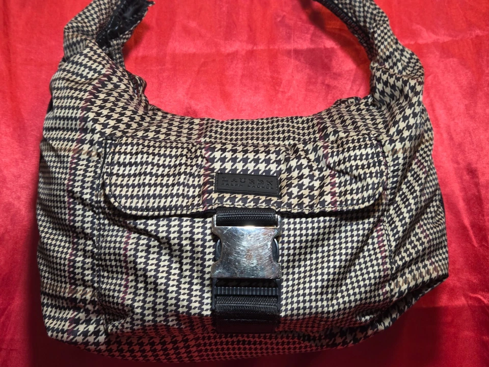 Lauren Ralph Lauren  Shoulder Bag Tote Satchel Brown Plaid Purse - Image 1 of 4