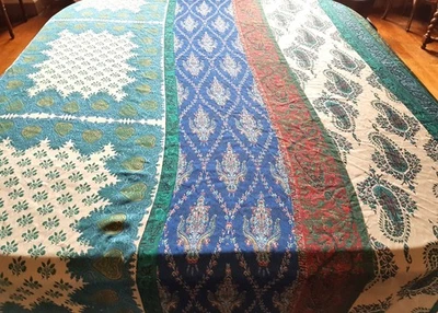 Tissus  des années 60 en satin de polyester - 200 cm x 150 cm - Photo 1/4