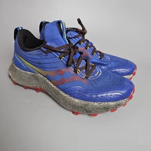Saucony Endorphin Trail Running Shoes Trainers UK 8 Blue Razz - Picture 1 of 15