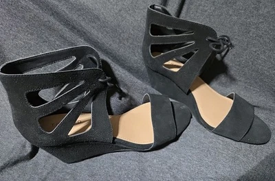 NUEVOS TACONES TORRID WEDGE NEGROS TALLA 9 PRECIO REBAJADO  Foto 1 de 4