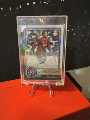2019 Topps Museum Virgil Van Dijk PREMIER LEAGUE WINNER AUTO #/99 🔥 LIVERPOOL - Image 1 of 2