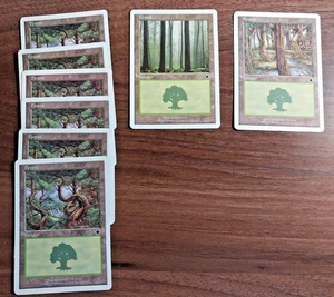 8x Forest Basic Land - Starter 1999 - LP - mtg SPARROW MAGIC - Picture 1 of 2