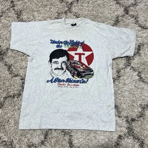VTG Davey Allison T Shirt 1993 Single Stitch Star Shines On RIP Texaco FOTL Best - Picture 1 of 6