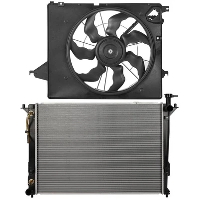 Kit de ventilador de refrigeración de radiador eléctrico para Hyundai Santa Fe XL 2013-2019 3,3 L 3342CC Foto 1 de 4