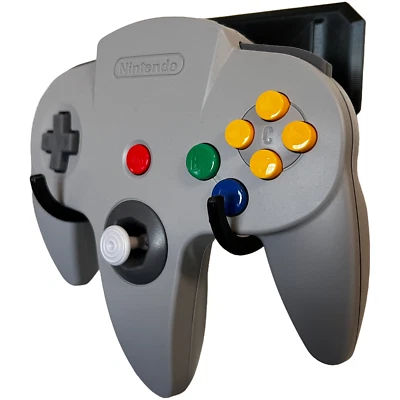 Nintendo 64 N64 Controller Wall Mount Holder Hanger Bracket Gamepad Organizer - Image 1 of 4