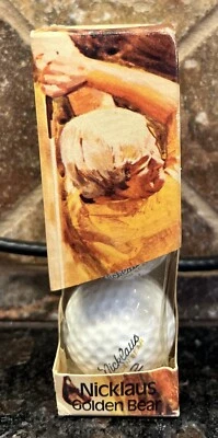 Vintage RARE #2 Jack Nicholas Golden Bear MacGregor Golf Balls - 1 Sleeve & Box - Image 1 of 4