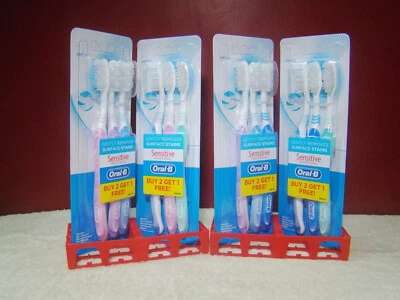 12x Oral-B Sensitive Soft Toothbrush Super Thin Bristle P&G Lot of 12 Free Ship - Image 1 of 3