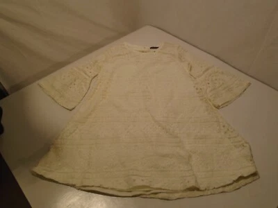 Vestido Niñas Talla 10 My Michelle Niñas Off White Encaje Manga Campana En muy buen estado mini boho Foto 1 de 4