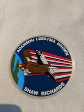 NASA Adamson Leestma Brown Shaw Richards Space Shuttle PATCH Sticker