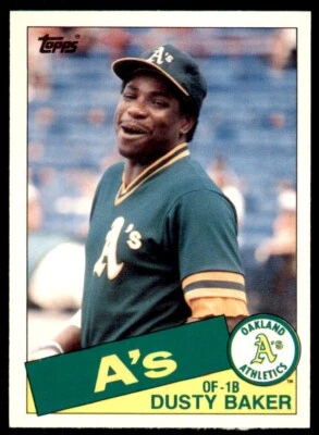 1985 Topps Traded. Dusty Baker . Oakland Athletics #4T - Image 1 of 2